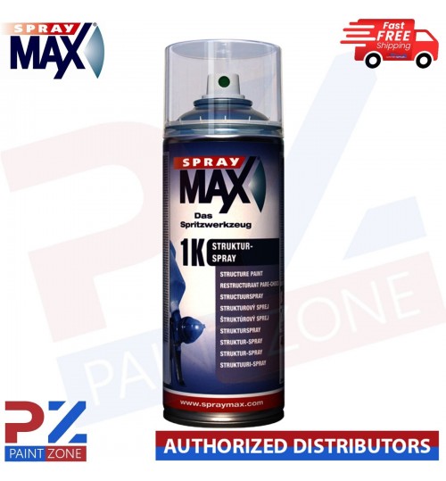 SPRAY MAX 1K Structure Paint BLACK MEDIUM Texture - 400ML AEROSOL SPRAY 680180